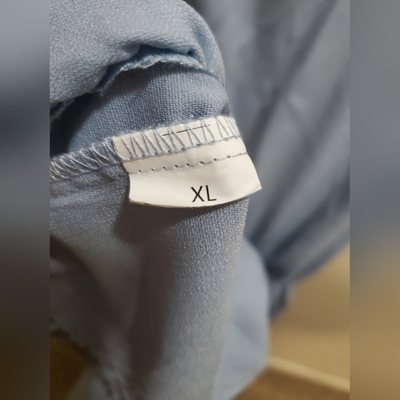 Solid Cupshe Light Blue Dress - Picture 4 of 7